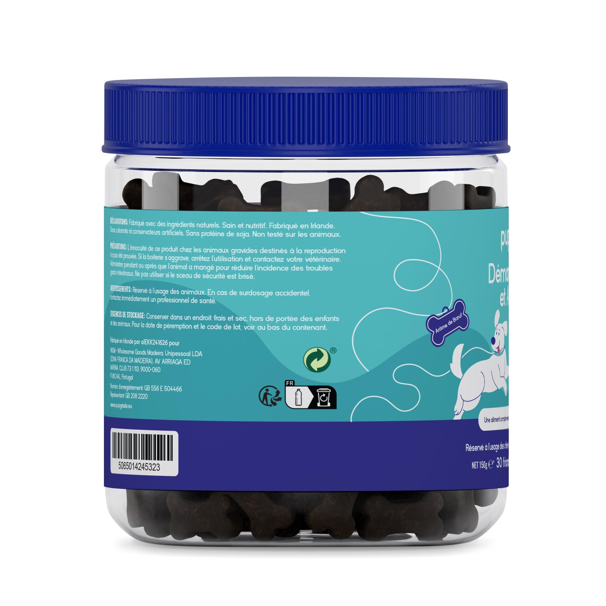 PupGrade Démangeaisons et Allergies pour Chiens – Santé Peau & Soutien Immunitaire avec Huile de Saumon Atlantique – Aide Anti-Démangeaisons – 30 Friandises Molles