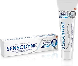 Sensodyne 敏感な歯のためにホワイトニング歯磨き粉、3.4オンスチューブを修復し、保護