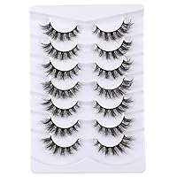 Vista 18 de Pestañas postizas de ojo de gato, pestañas de imitación de visón, aspecto natural, pestañas 8D esponjosas que parecen extensiones Postizas, pestañas