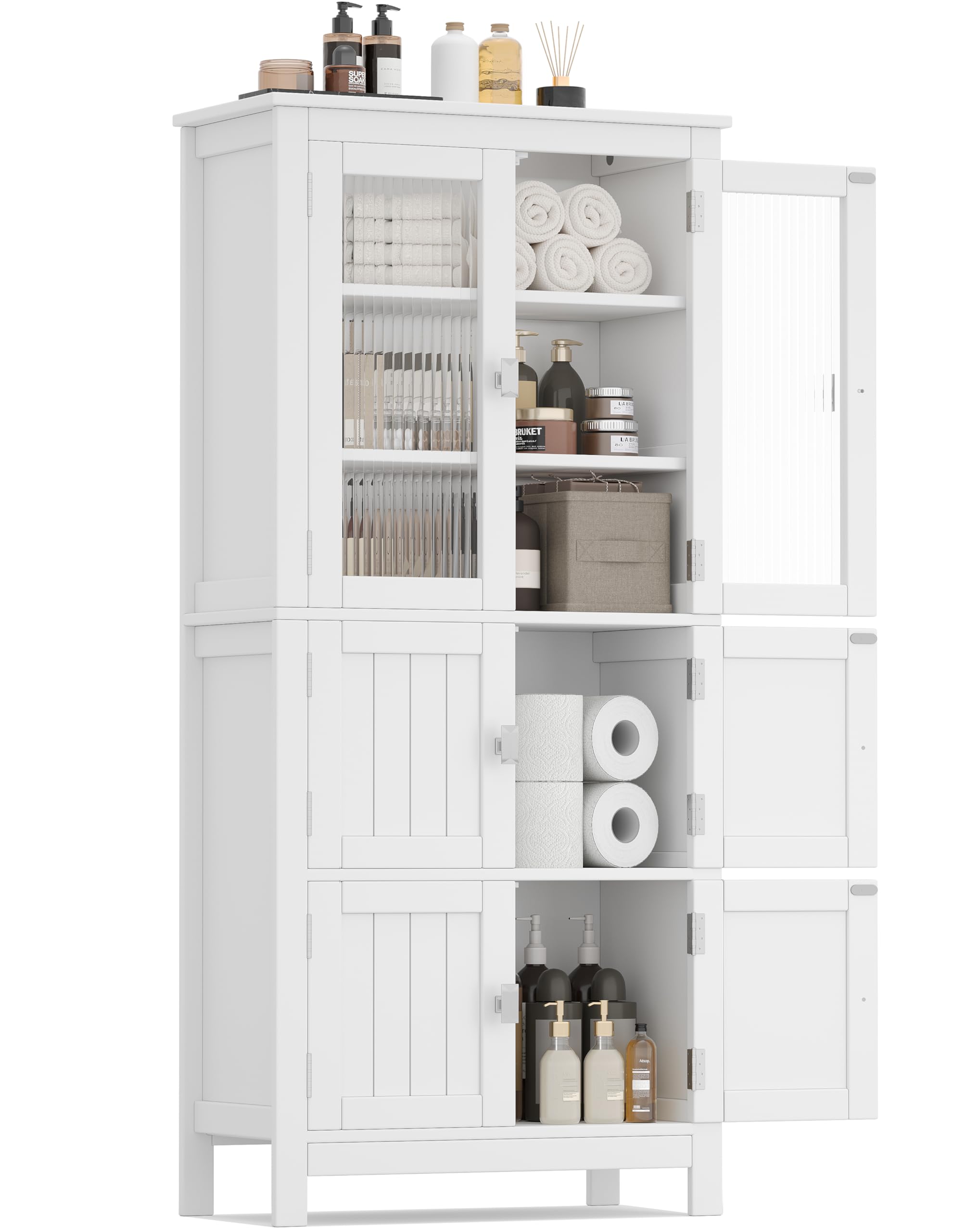 Akxomel Tall Storage Cabinet