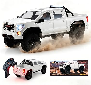 BEEZRC FMS 1/18 FCX18S Sierra S Brushless RC Crawler, Officially Authorized, RTR Off-Road 4x4 with LED Lights mini RC Truck, Two-Speed Switch, Remote Control Car for Adults