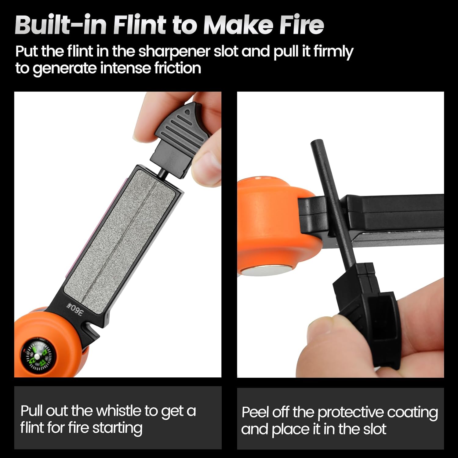 Pristis Practical Fishing Tool Combination, UltraGrit Pro Sharpener & Mini Fishing Scissors & Zinger Retractor, A Neat Option for Angler