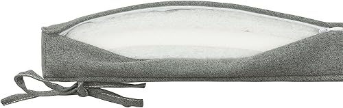 Miniatura 6 de Magpie Fabrics Cojines cuadrados para sillas de patio de 18 x 18 x 2.5 pulgadas con lazos, paquete de 2, impermeables, resistentes a la intemperie,