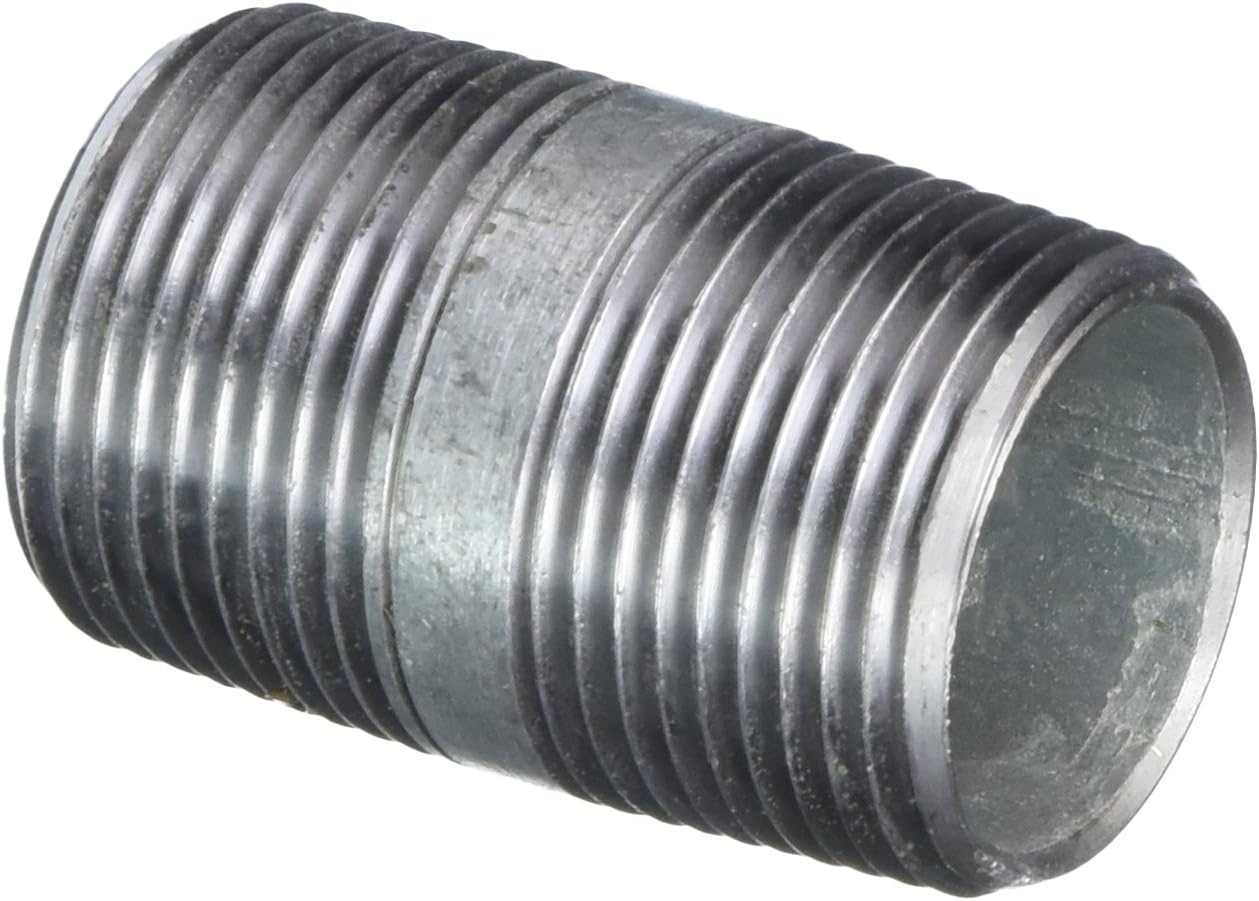 LDR Industries 301 1X2 Pipe Nipple, 1Inch X 2Inch, Black Pipe