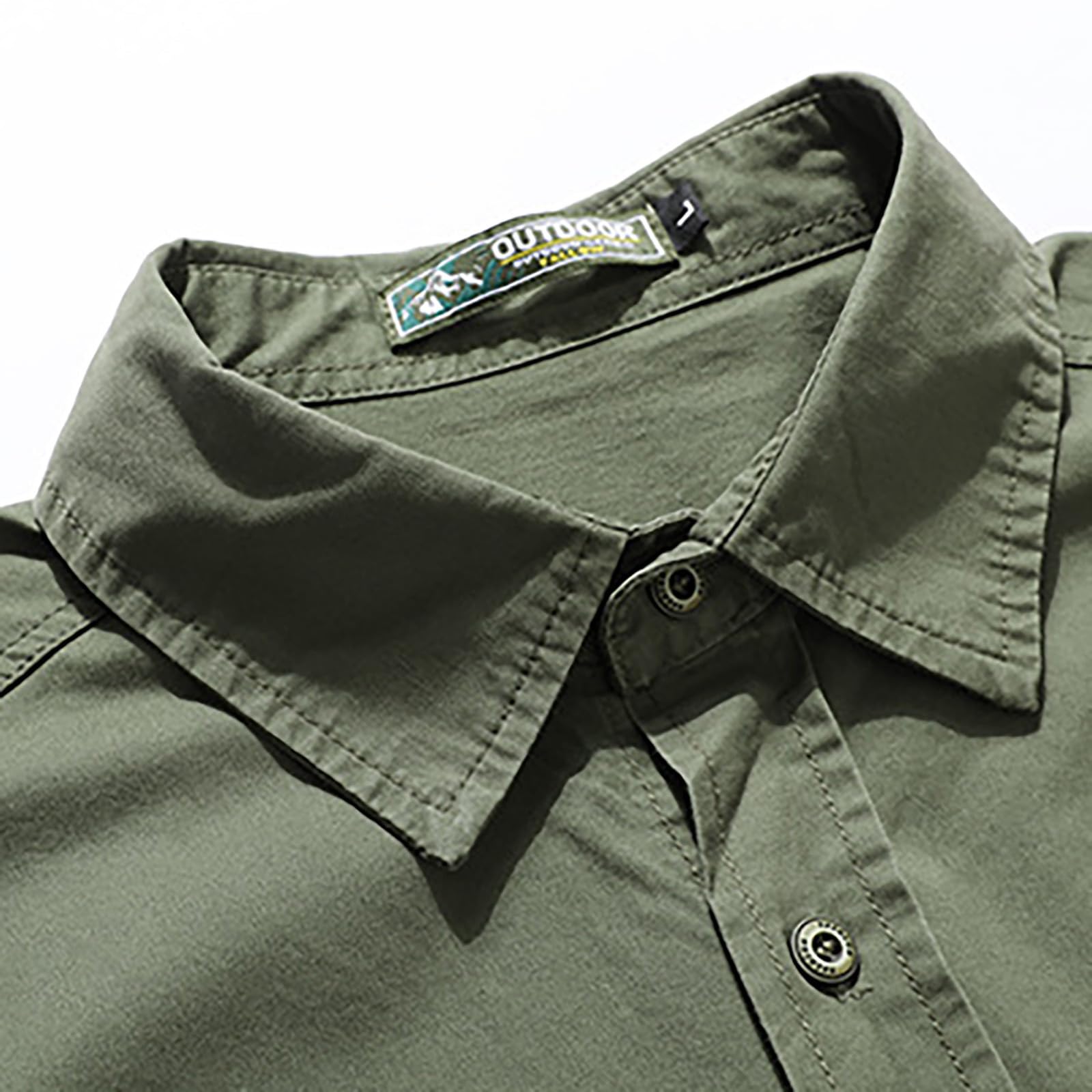 Camisa de safari para hombre, manga larga, de secado rápido, camiseta funcional para senderismo, pesca, camisa de trabajo para exteriores, camisa táctica de manga larga con botones, transpirable,