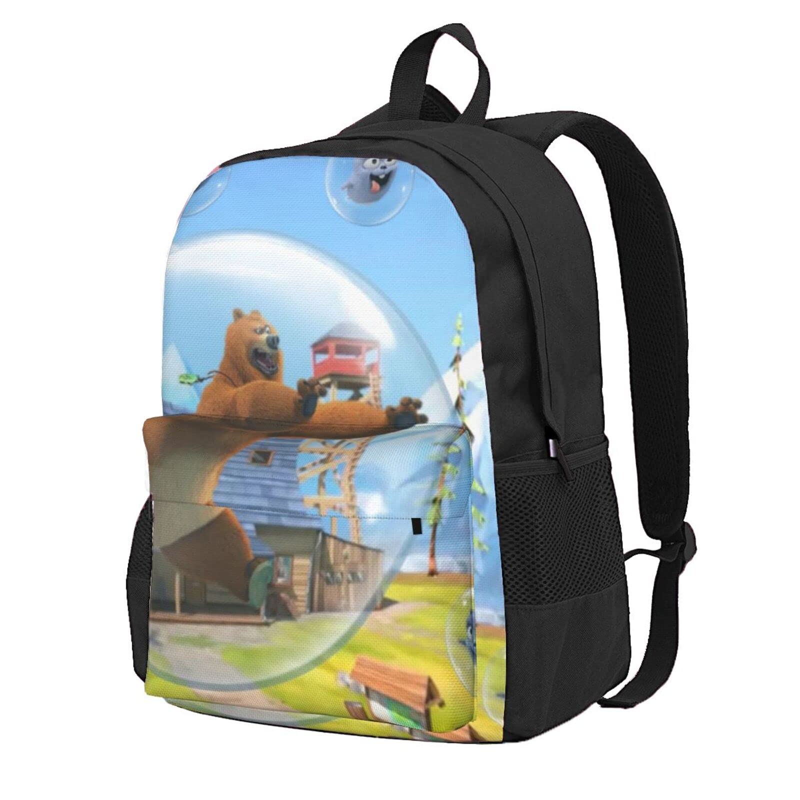 QQIAEJIA Grizzly Bear Lemmings Casual Backpack Shoulders Daypack Student Satchel Bookbag School Bag Outdoor Knapsack