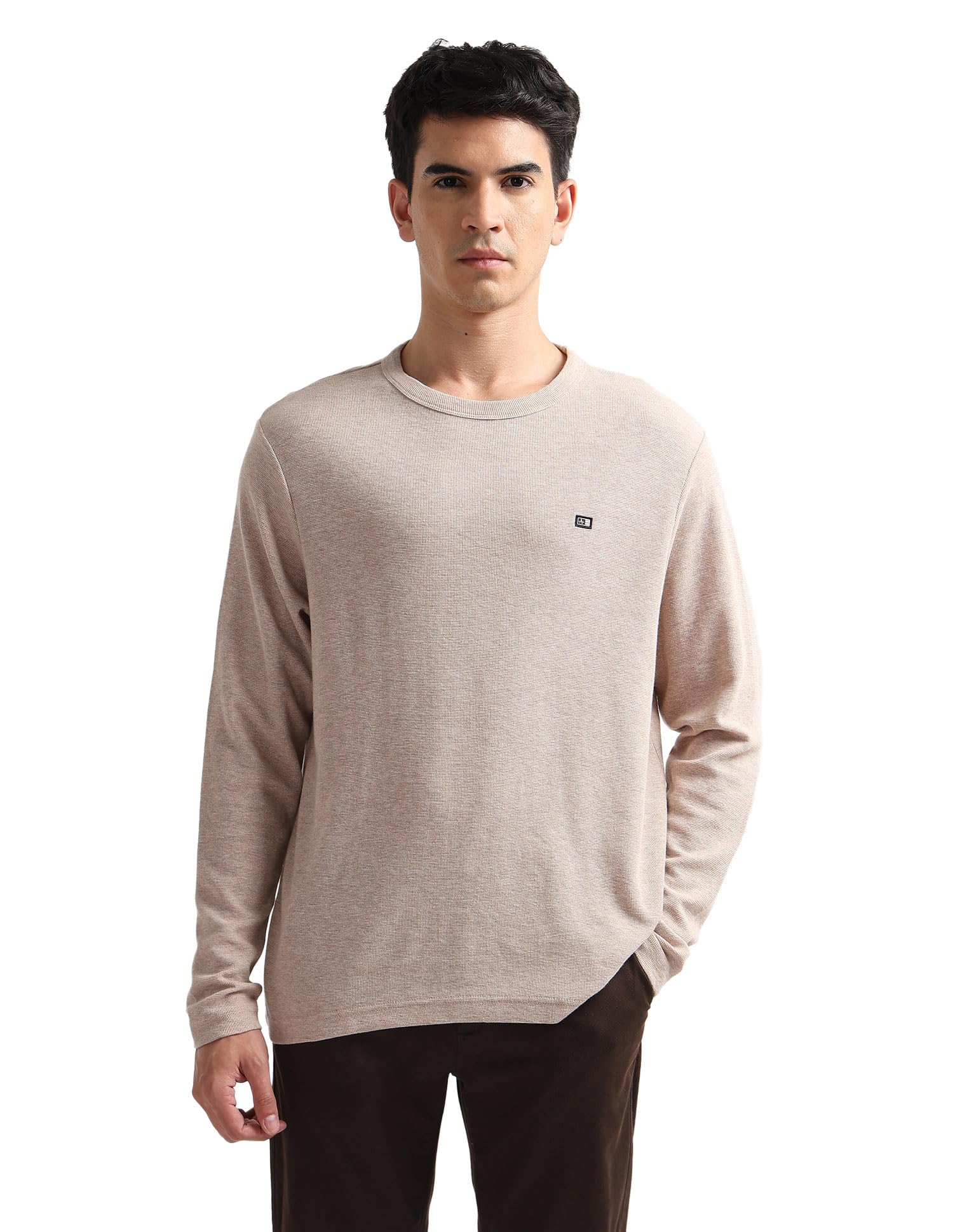 Arrow Sport Men's Heathered Regular Fit T-Shirt-image-29