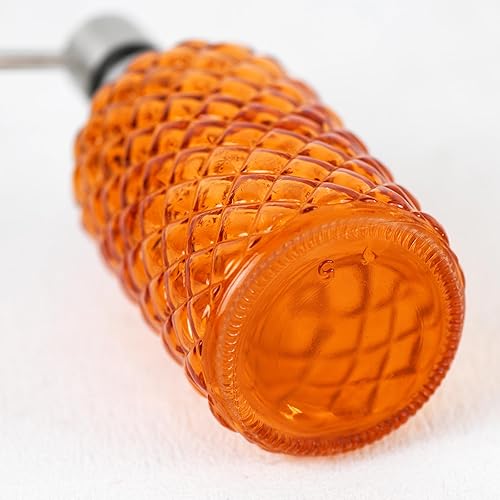 Miniatura 5 de Dispensador de jabón para manos y platos de vidrio para baño y cocina con bomba de acero inoxidable 304 (naranja)