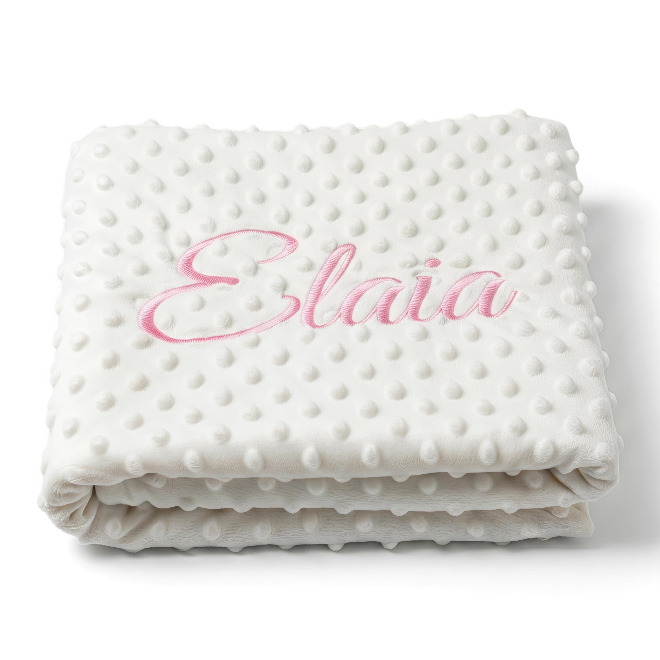 various Manta de Bebe Personalizado con su Nombre Bordado, Manta de copito (Beige)