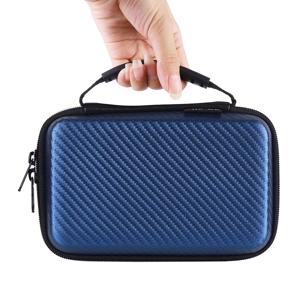 Soyan Carrying Case for New Nintendo 2DS XL and New 3DS XL, with Carry Handle and 16 Game Holders (Blue)