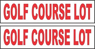 2-6x24 Golf Course Lot Real Estate Rider Sign Red