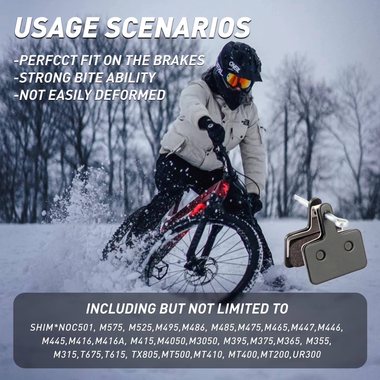 4 pary klocków hamulcowych Shimano Semi-Metallic i klocków żywicznych Shimano B01S do rowerowych hamulców tarczowych | klocki hamulcowe rowerowe B01S B03S B05S MT200 MT400 MT500 i dla Tektro