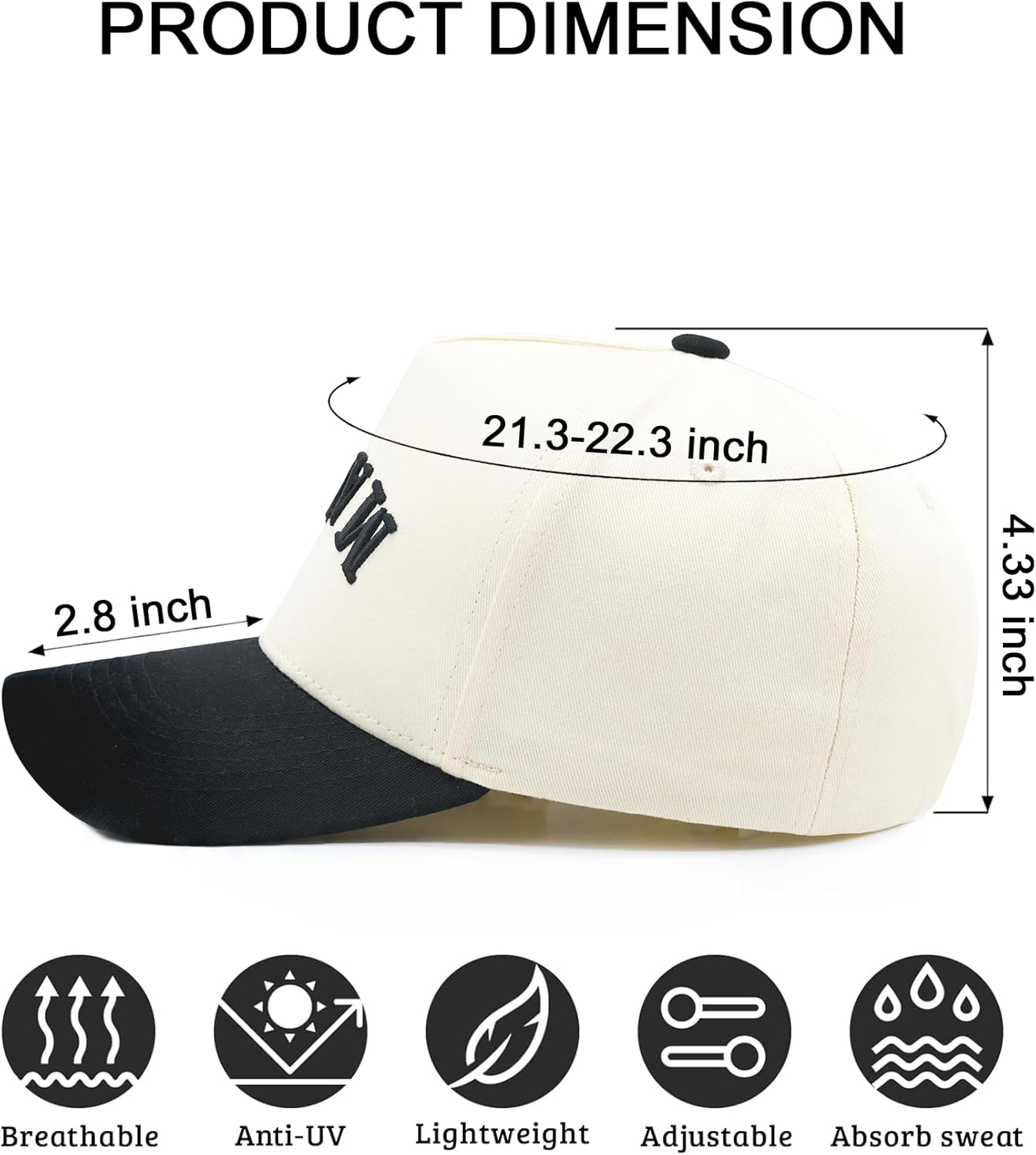 Waldeal Upside Down Mama Trucker Hats for Women, Adjustable Mom Baseball Cap Two Tone Snapback Cap, Christmas Birthday Gifts - Image 5