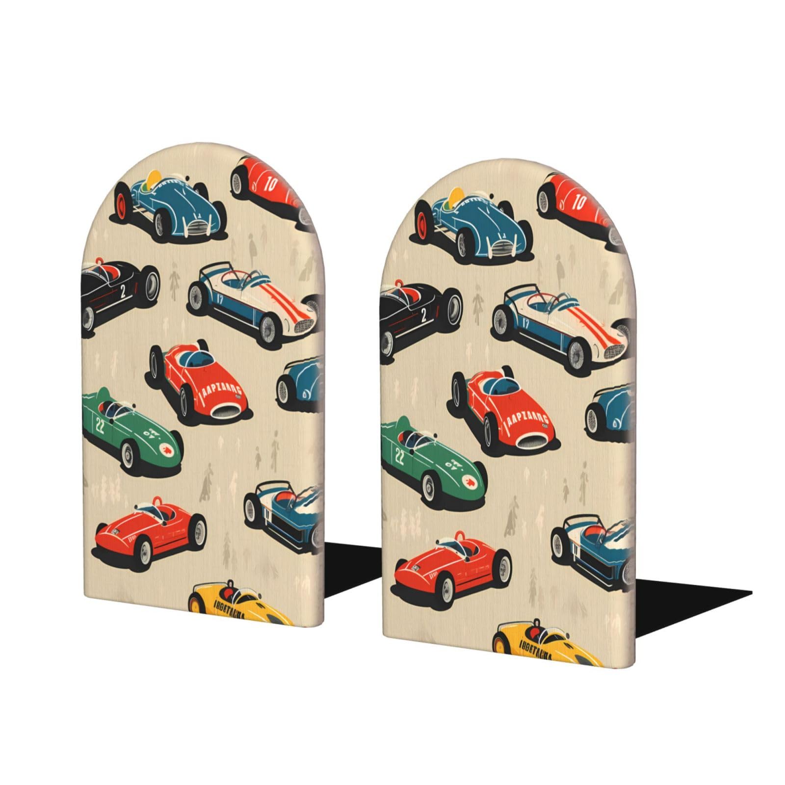 Amazon.com: AYCZN Bookends Vintage Race Car Book Ends for Shelves