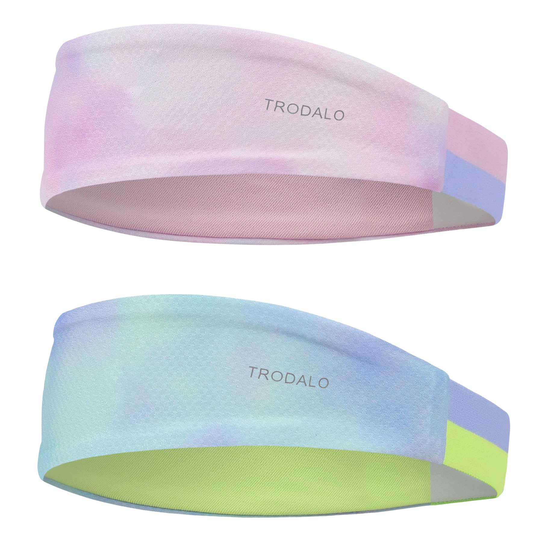 Trodalo Kids Sports Headbands for Girls Boys, Moisture Wicking Elastic Cooling Sweatbands, Non-Slip Lightweight Stretchy Hairbands for Soccer, Running, Basketball, Tennis - 2