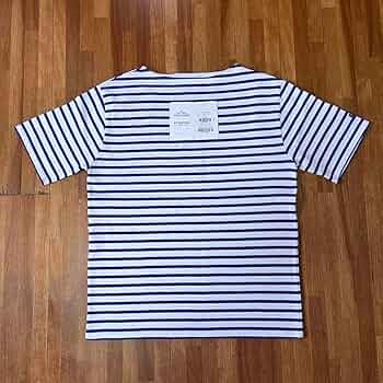 セントジェームス　半袖Tシャツ　T5 ホワイト Amazon.co.jp: セントジェームス ウェッソン半袖 T5 白xコバルト