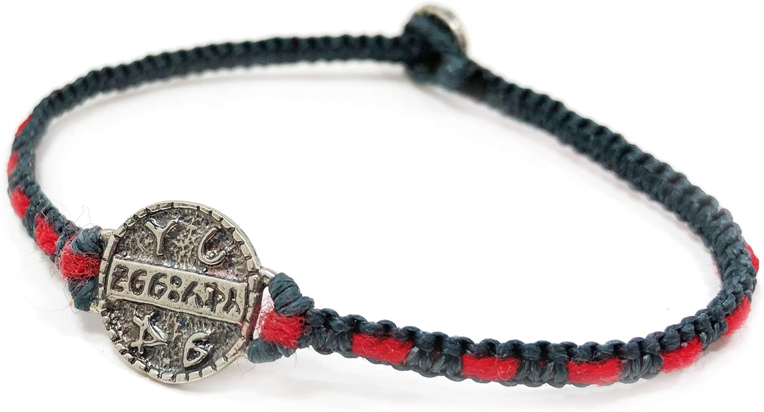 Women's Health & Well Being Charm Bracelet in Silver on Macrame Crafted Bracelet - Center Core Red String for Protection - Durable & Waterproof Gift For Women Mom Girlfriend Wife