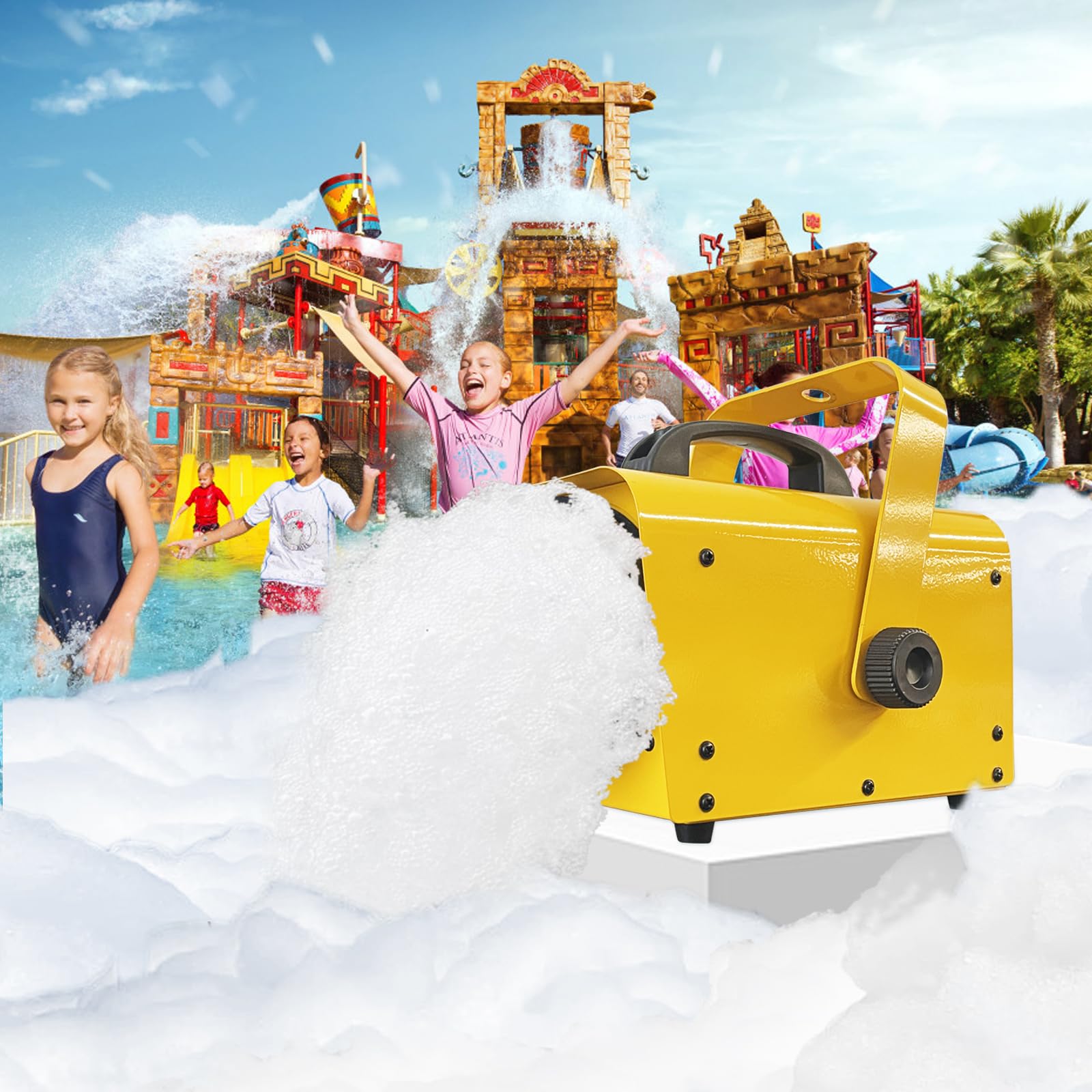 Photo 1 of Flowing Foam Machine for Party, Party Foam Machine Without Support, Foam Cannon for Garden, Pool, Indoor, Birthdays, Celebrations, and Backyard Events