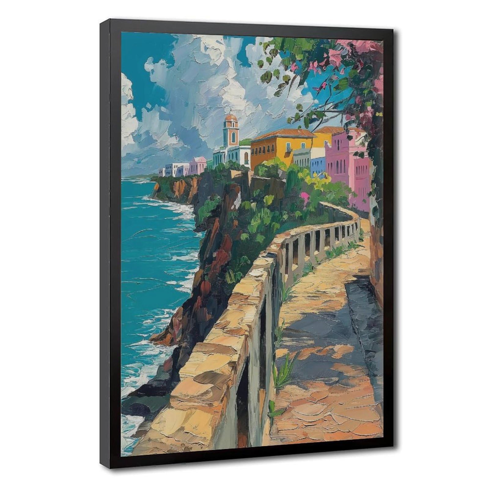 Bareronor San Juan Puerto Rico Canvas Poster for Office Decor Gift