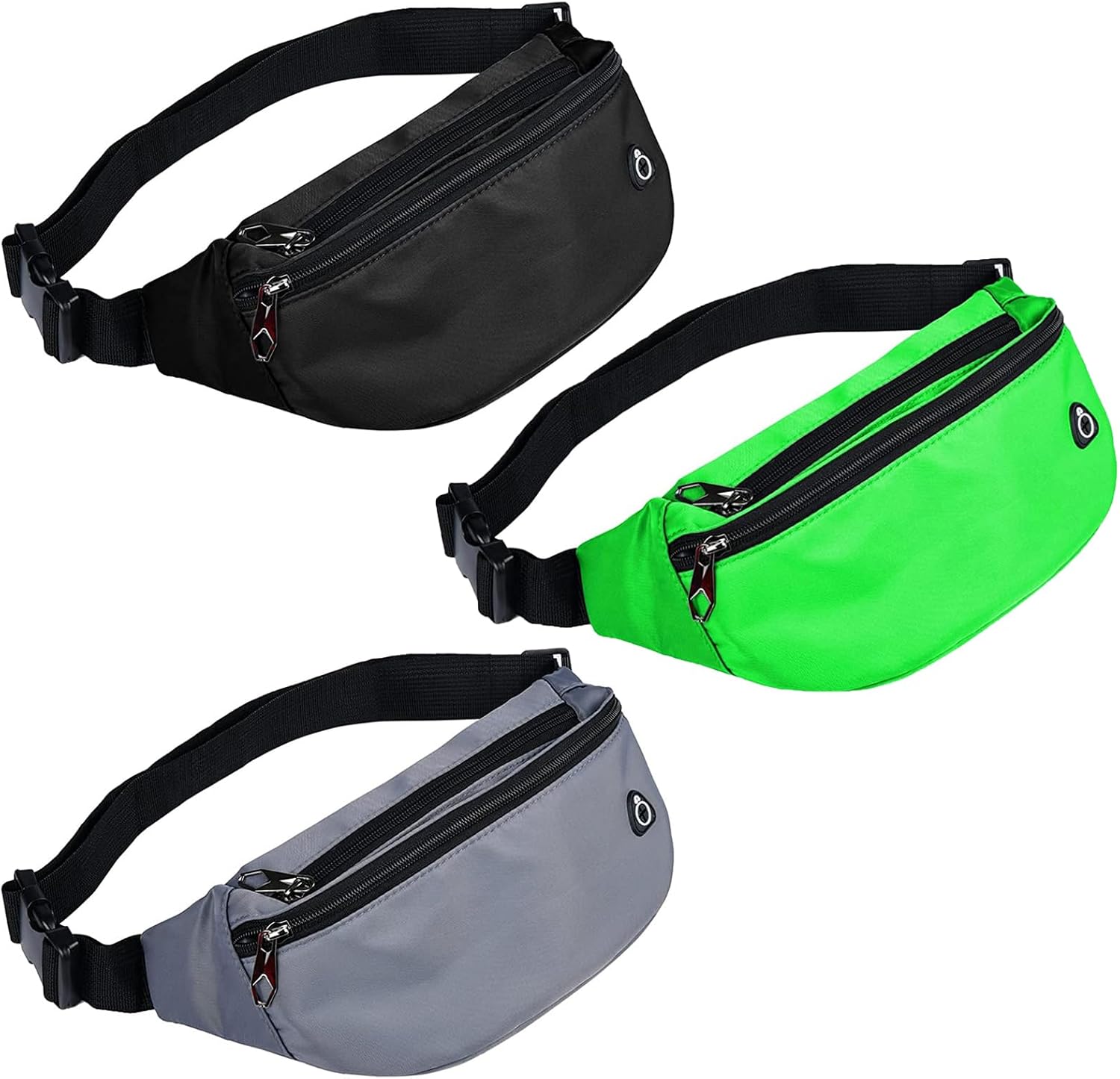 Fanny Packs for Men and Women, Waterproof Sports Waist Pack Bag for Travel Hiking Running Hands-free