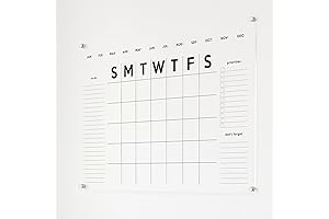 Large Family Calendar 2023 for Wall, Acrylic Calendar, Dry Erase Reusable