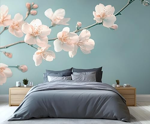 Miniatura 28 de Mural de pared 3D de pintura al óleo para jardín, mural de pared 3D de jardín de cabaña europea, mural de papel tapiz de bosque que explota de Fondo