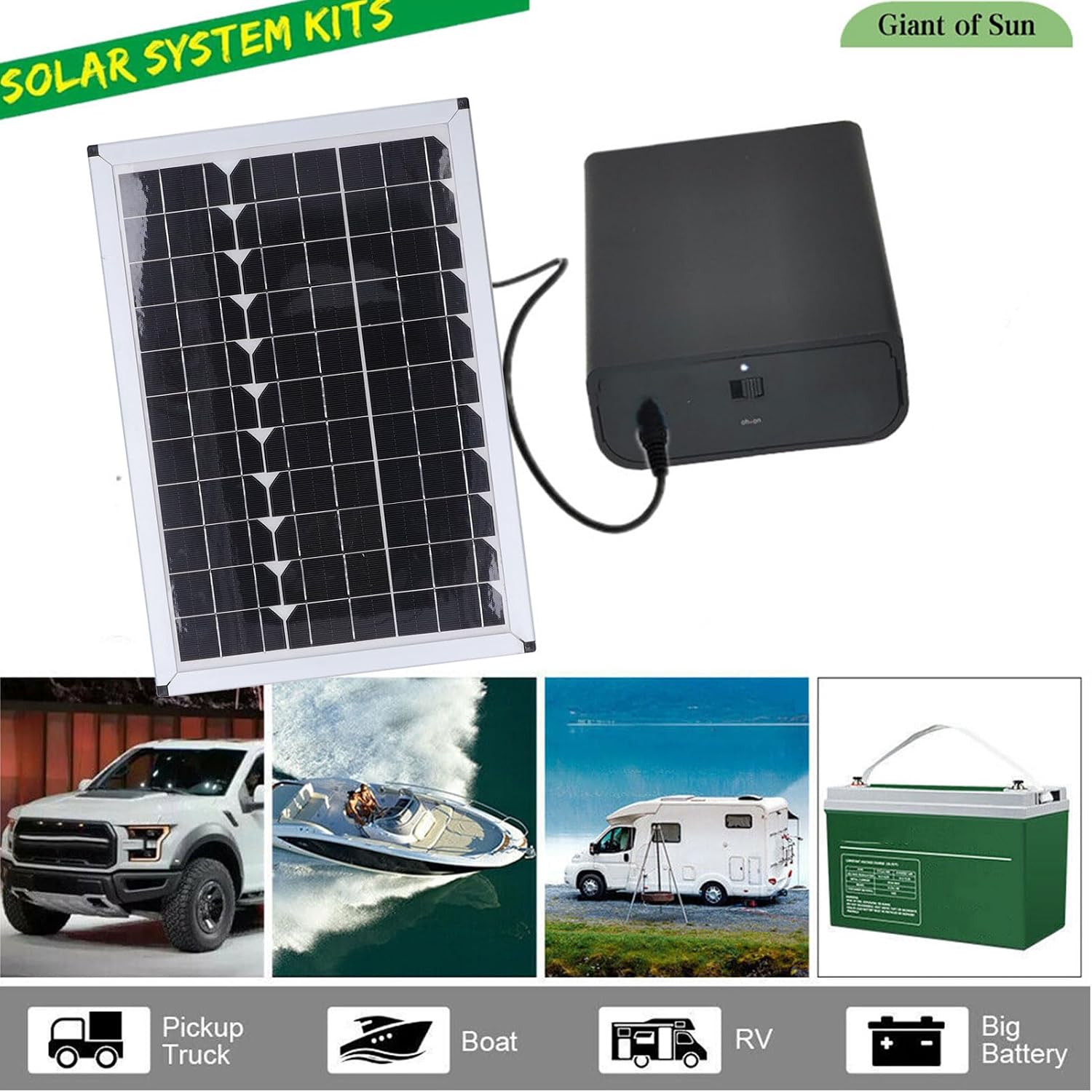 Sanpyl Solar 20W, 800L/H 12V 5M Solar Fountain Pump, Compact, ABS, Garden Pond Fountain Pumps
