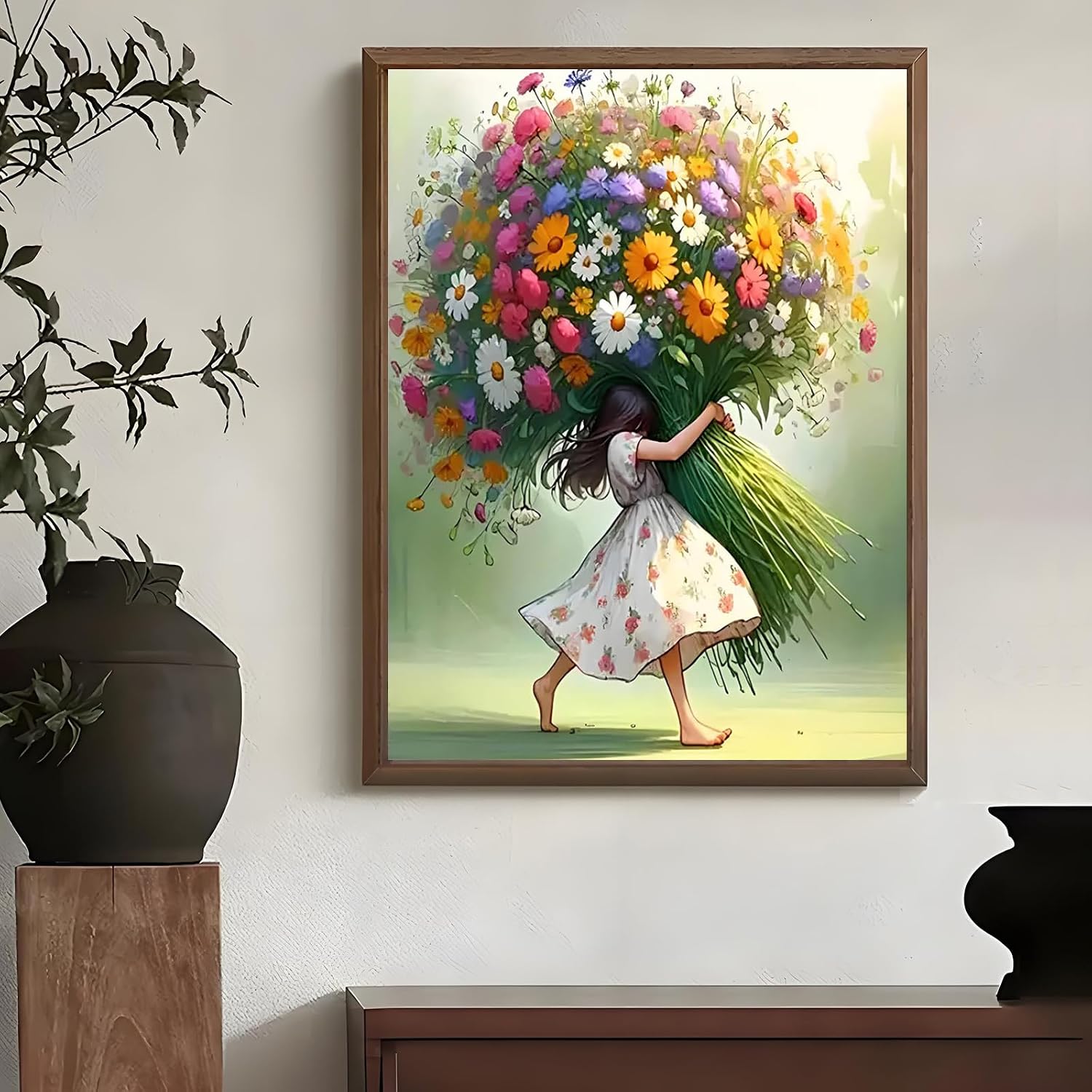 Shouruihua Diamond Painting Kits for Adults, Fairy & Flower Diamond Art Kit