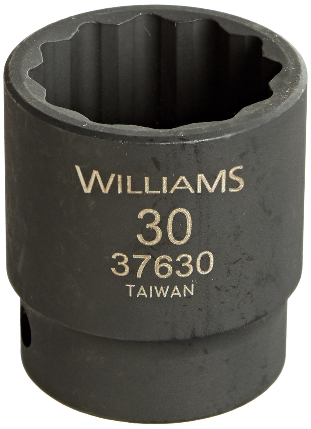 Williams 37630 1/2-Inch Drive 30mm Standard Impact Socket, 12-Point