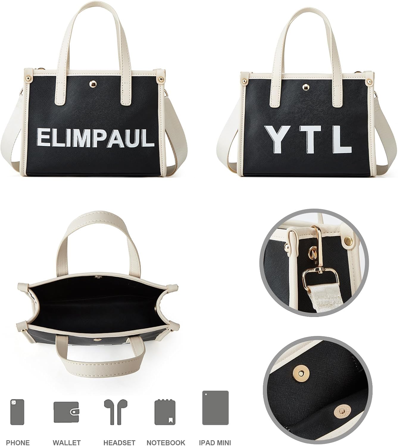 Women Fashion Handbag Wallet Tote Bag Shoulder Bag Top Handle Satchel Purse Set