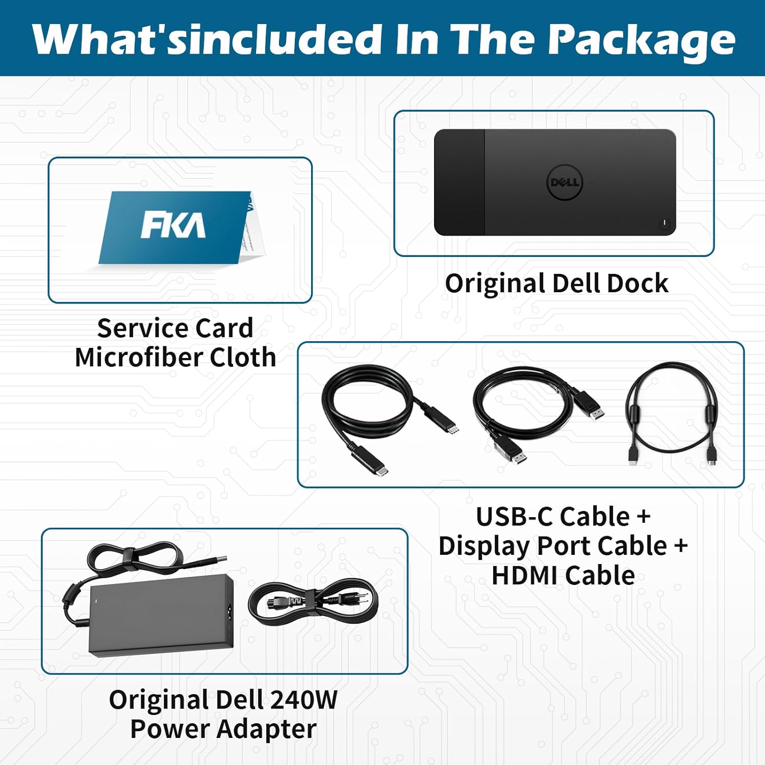 Dell WD19DC Docking Station, Performance Dock WD19DC, with 240W Power Adapter + 210W Power Delivery