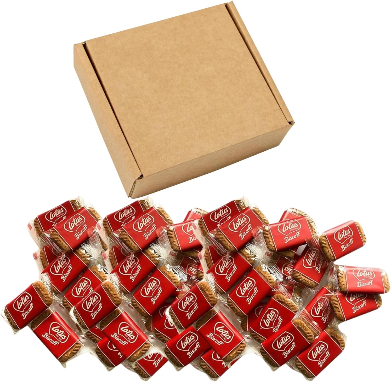 Lotus Biscoff Original Caramelised Single Biscuits Pack of 100