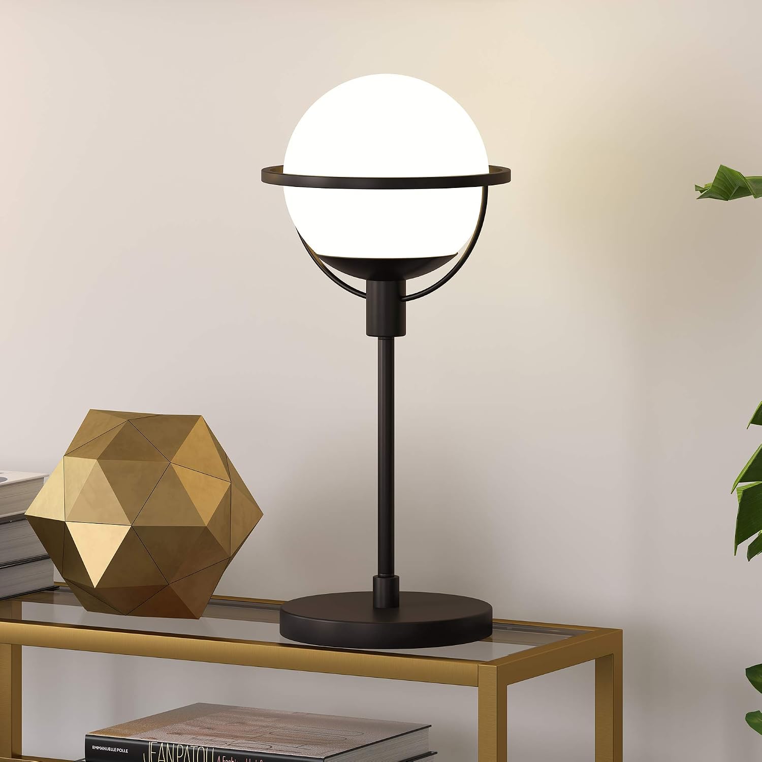 Best Deal Cheap 🛒 Henn&Hart TL0290 Brass Globe & Stem Table Lamp, Gold