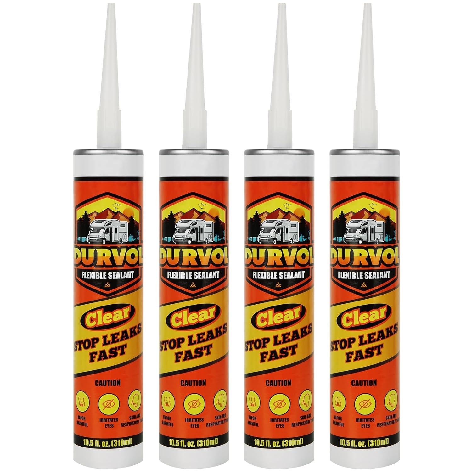 Pro Flex RV Roof Flexible Sealant Caulking Pack-4 Clear