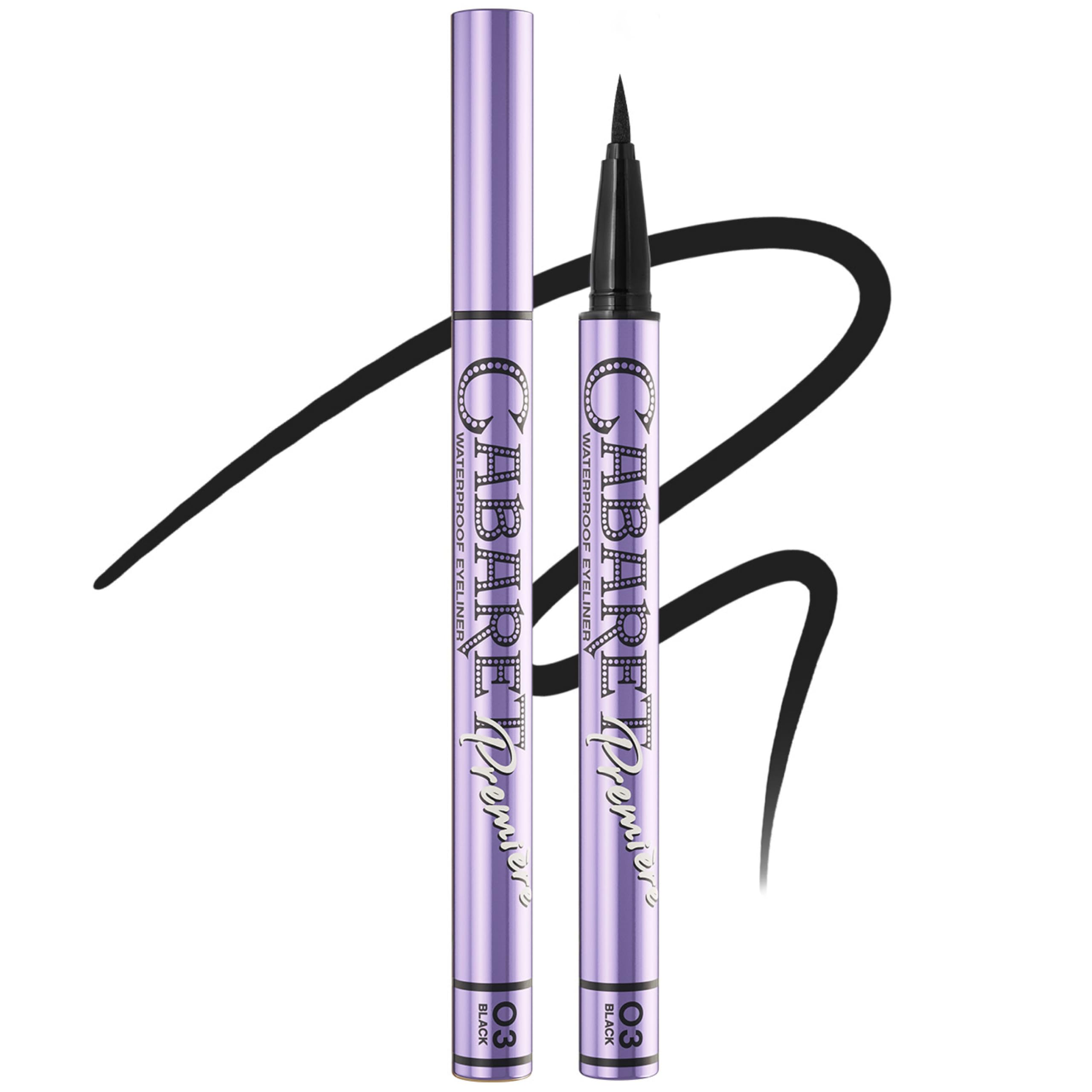Vivienne Sabó Cabaret Premiere Waterproof Eyeliner Pen – Felt Tip Liquid Eyeliner, Matte Long Wear Eye Liner, Smudge-Proof Quick-Dry Precision Line