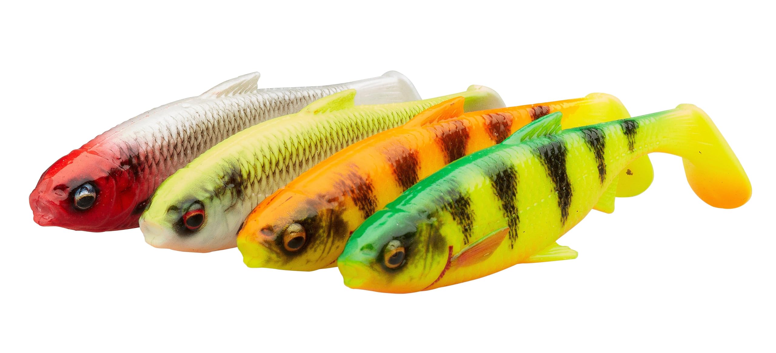 Savage Gear 3D River Roach Mix – 4-Pack of Realistic Roach Lures for Dark & Murky Water – Ideal for Bass, Pike, Perch, and Multi-Species Anglers Dark Water Mix 14 cm