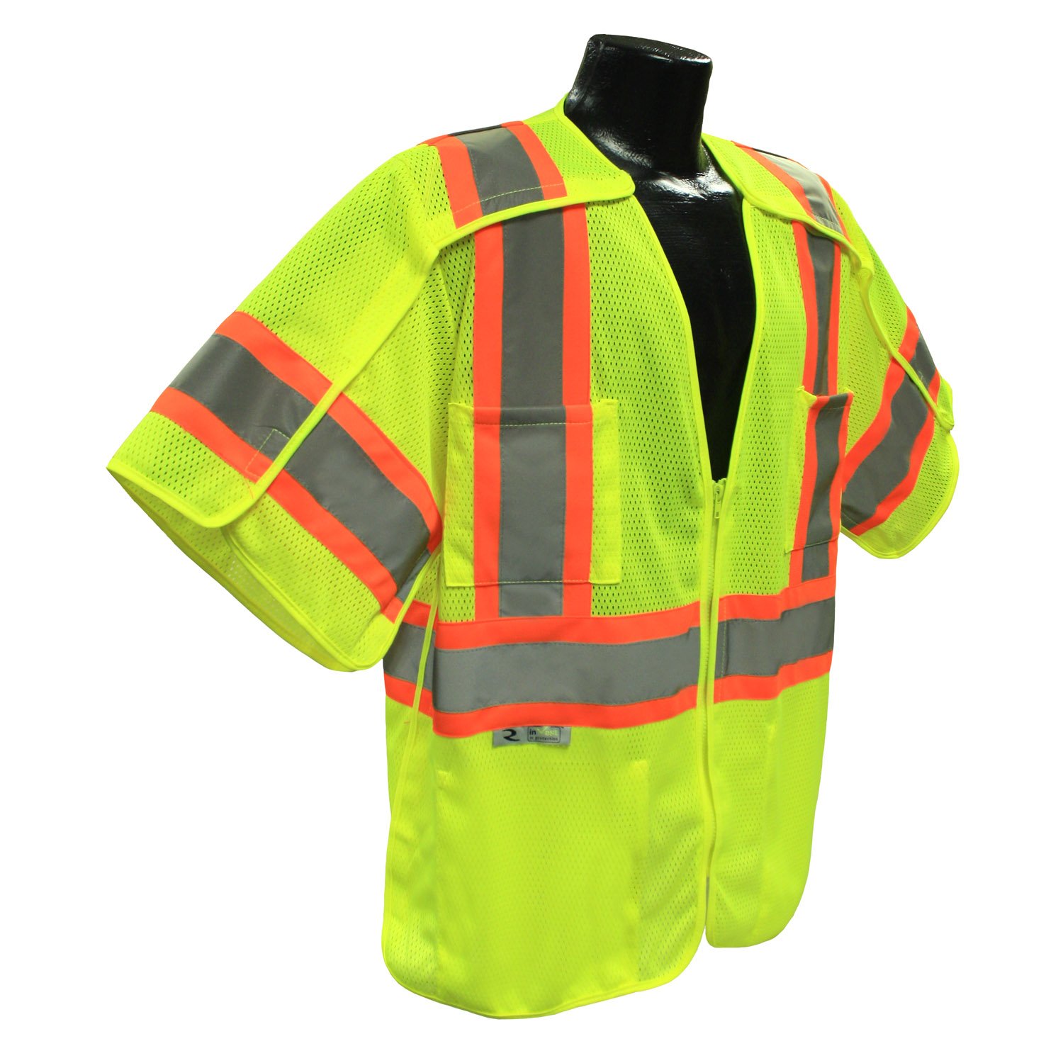 Radians SV24-3GM-XL/2X Polyester Mesh Class 3 Breakaway Surveyor