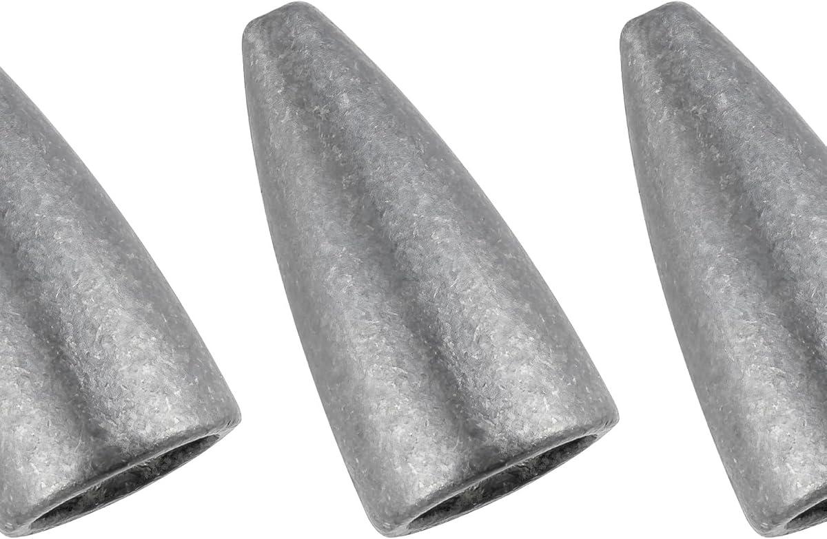Dr.Fish Bullet Lead Sinkers Texas Carolina Bass Worm Pesas de Pesca | 1/16oz-2oz Bullet Lead Weights for Texas Carolina Punching Flipping Freshwater Bass Fishing Sinkers