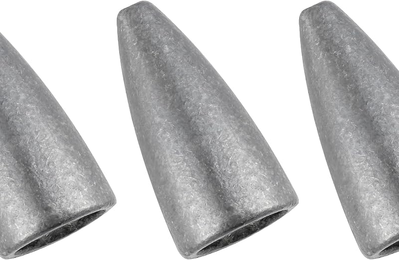 Dr.Fish Bullet Lead Sinkers Texas Carolina Bass Worm Fishing Weights | 1/16oz-2oz Bullet Lead Weights for Texas Carolina Punching Flipping Freshwater Bass Fishing Sinkers