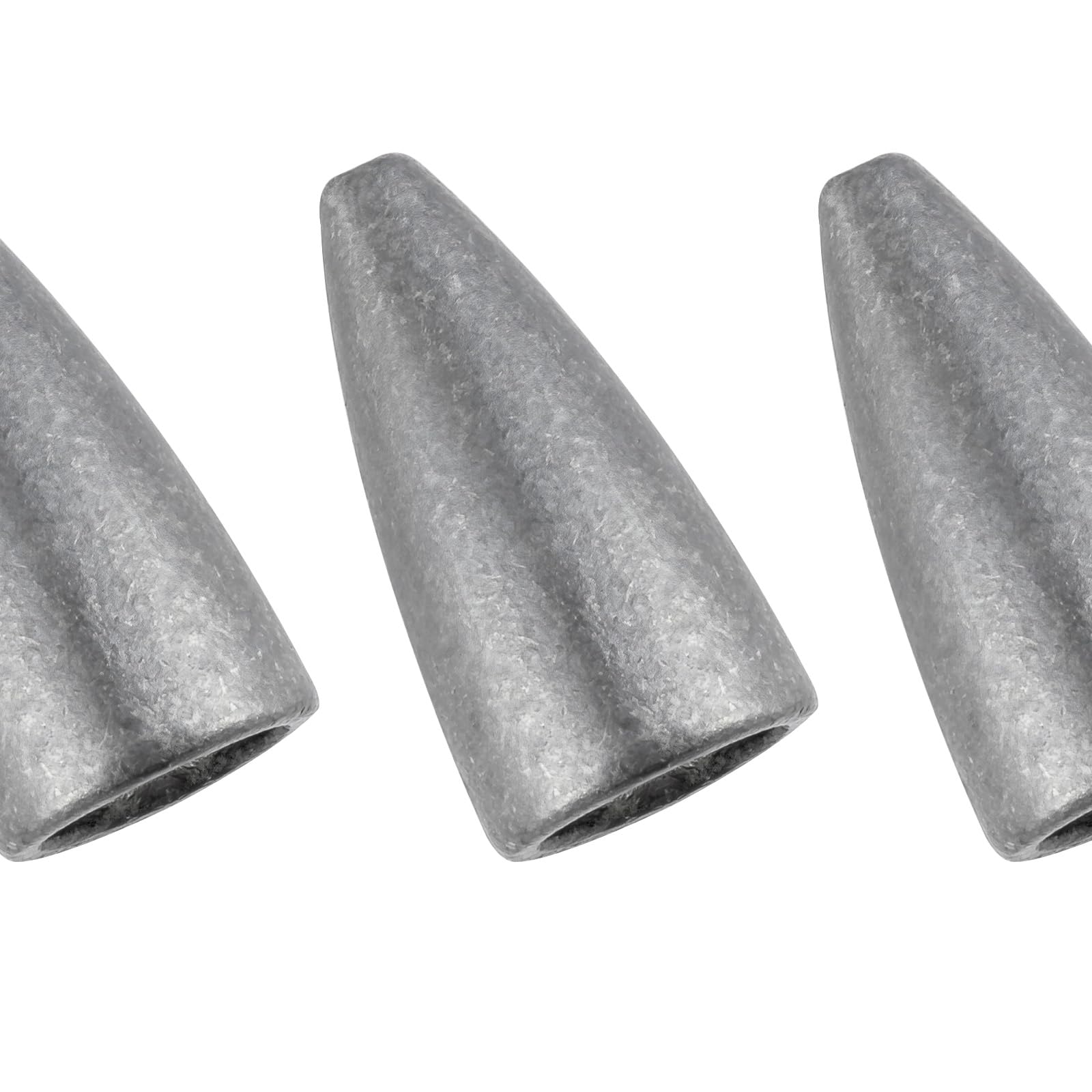 Dr.Fish 50 Pack Bullet Fishing Sinkers Worm Weights Lead Fishing Weights Bass Fishing Sinker Freshwater Texas Carolina Rig Punch Shot 3/16oz