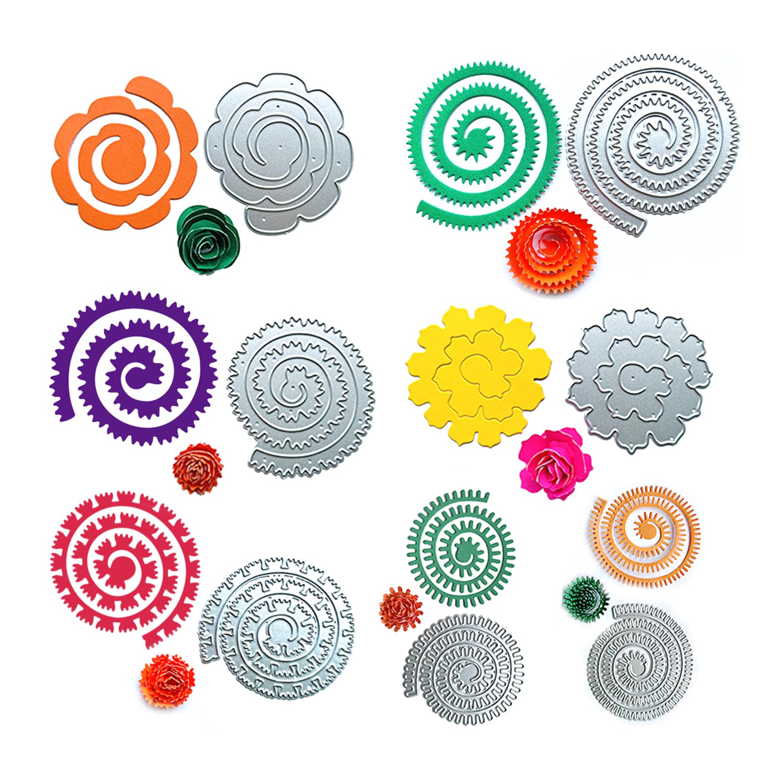 新品　ギフトカード　カッティングダイ Amazon.co.jp: メタルダイカーリーフラワーカッティングダイステンシル