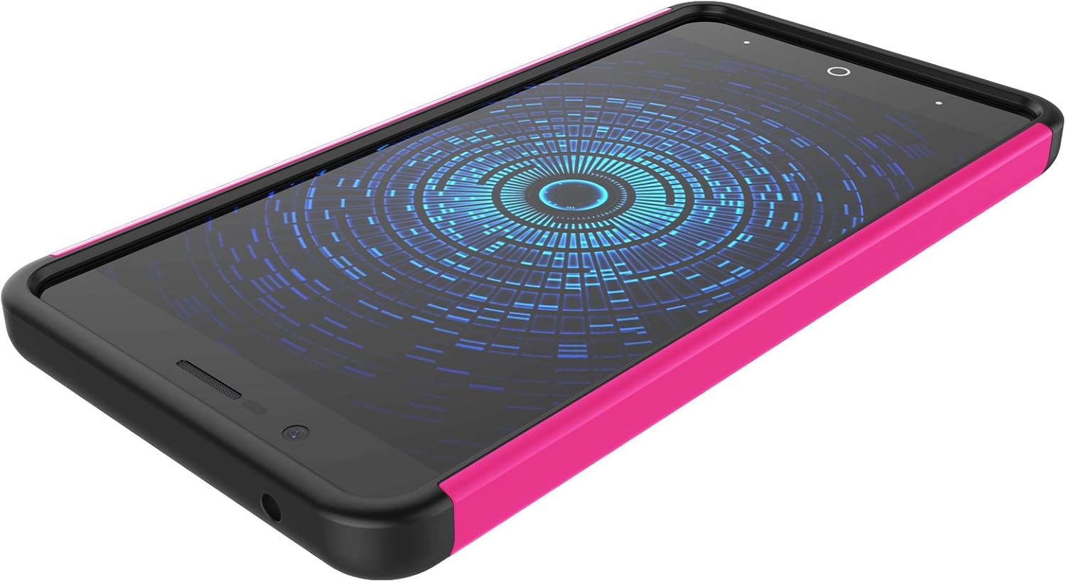 Tekcoo Compatible for ZTE Blade Z Max Case/ZTE Zmax Pro 2 Case/ZTE Sequoia Cover, [Tmajor] Shock Absorbing [Rose] Rubber Silicone & Plastic Scratch Resistant Sturdy Bumper Grip Rugged Hard Cases