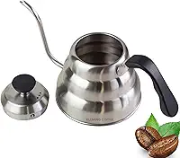 Chaleira Pescoço de Ganso para Café Coado e Chá, Chaleiras de fogão, Chaleira de Gotejamento de Café, Gooseneck, Aço Inoxidável,Tipo Hario Buono,800 ml.