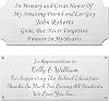 2.5 H x 6 W, Personalized, Custom Laser Engraved, Brushed Stainless Steel Plate Picture Frame Name Label Art Tag for Frames, with Adhesive Backing or Screws