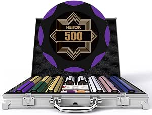 HEITOK ポーカーチップ 500枚 カジノ 14g クレイポーカーセット
