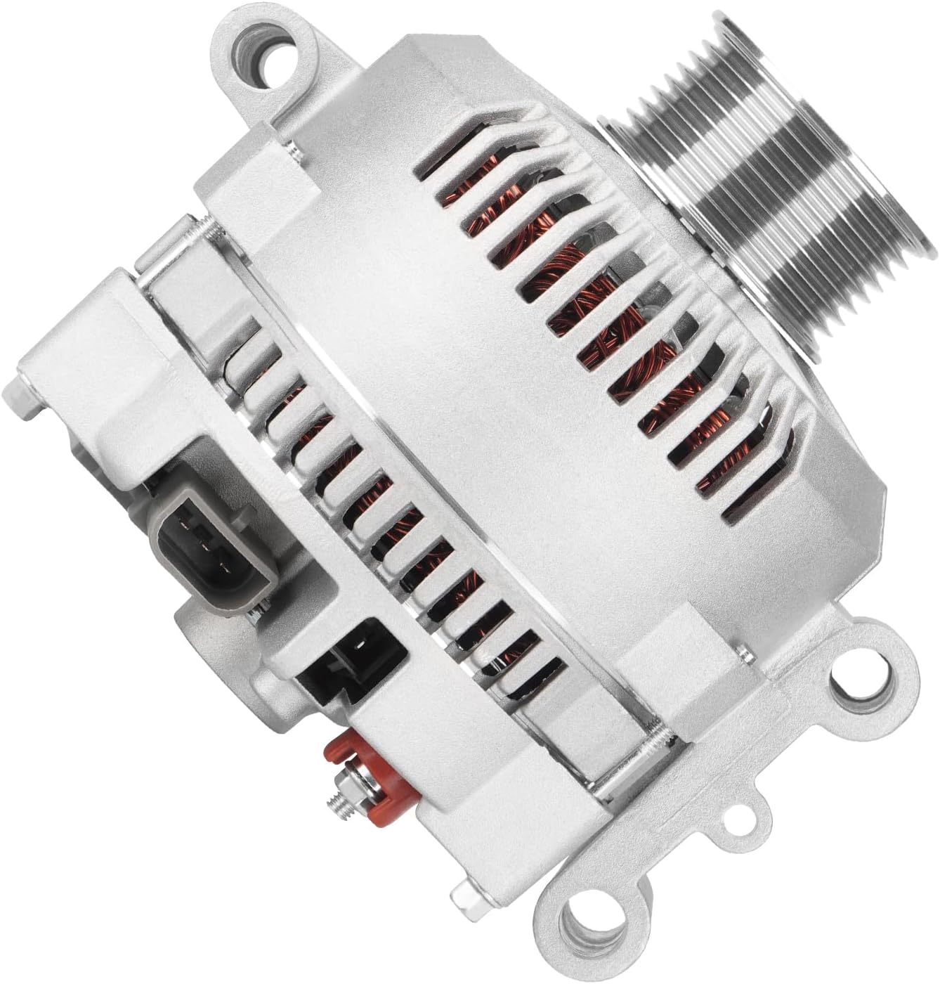 New Alternator 7.3L for Ford F-350 1995-1997, for F250 1995-1996, for E-350 Econoline 1995-1998 Club Wagon 1995-2002 Club Wagon 2003, Replace for 3342253 AFD0070 400-14160 334-2253 F5UU-10300-BA