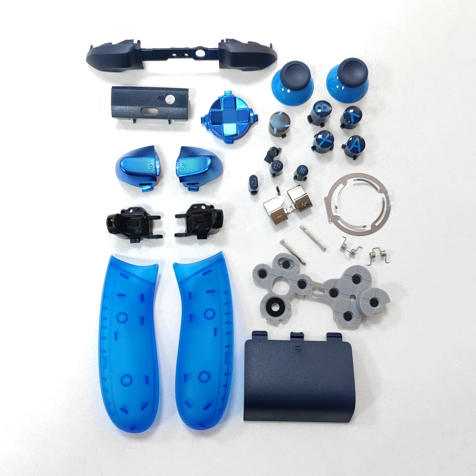 Kit de Coque Complet pour Xbox Series X/S Manette sans Fil - Blue Special Edition, Boîtier de Remplacement Complet Plaques Avant Coque Arrière Boutons LB RB Accessoires