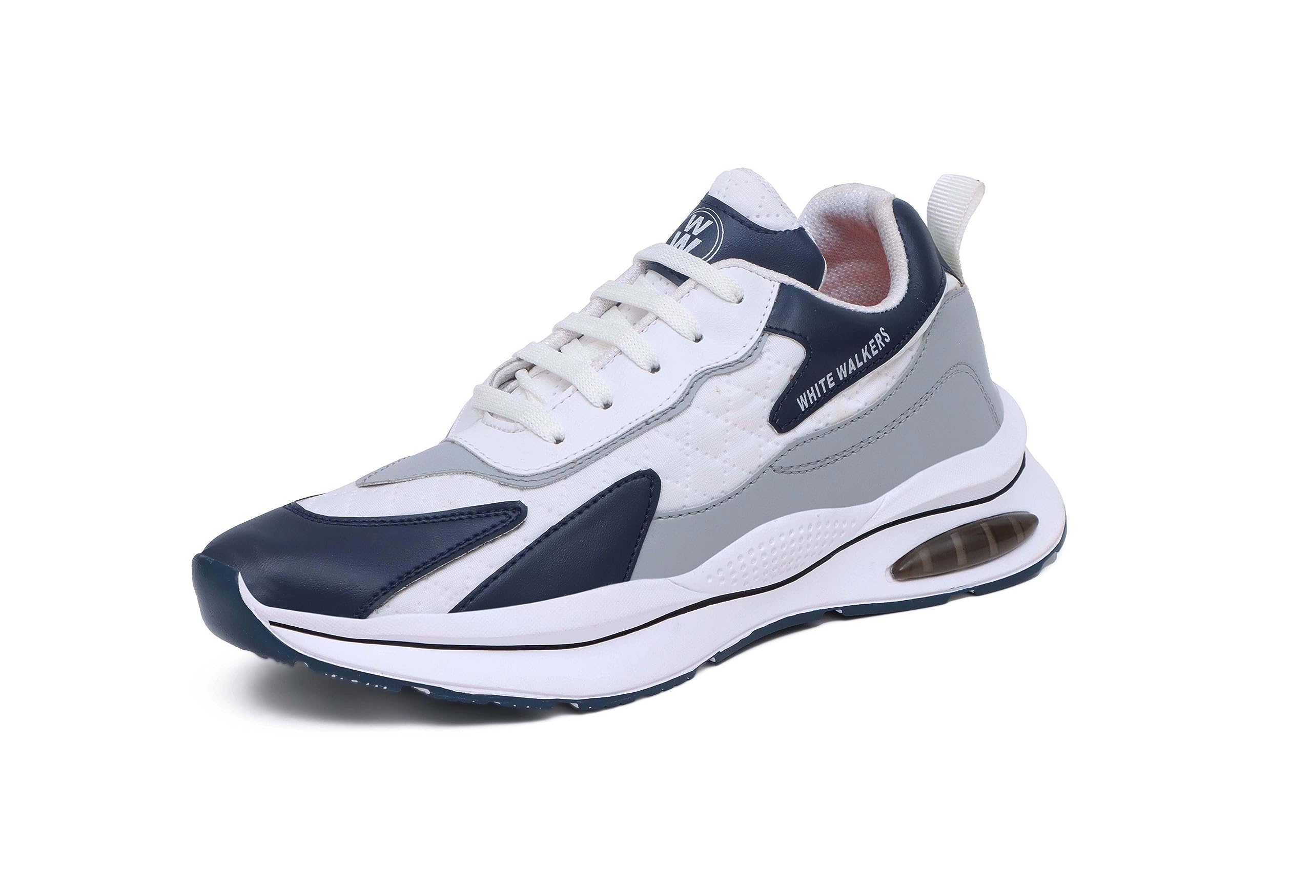 White Walkers Mens White Synthetic Casual Walking Sneakers - 6 UK (B0CFY29DTH) Amazon Price History, Amazon Price Tracker