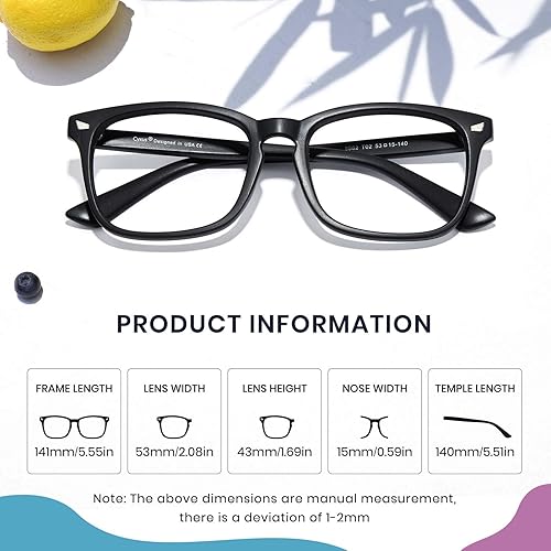 Miniatura 4 de Cyxus anteojos con filtro de luz azul para computadora anteojos para el bloqueo de dolor de cabeza de rayos UV (anti fatiga visual) lentes