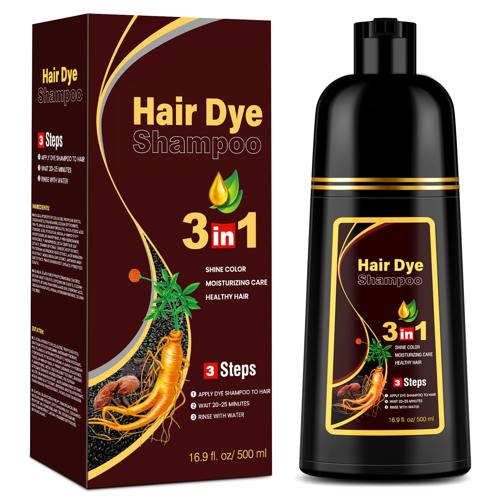 Haarfärbeshampoo für Männer und Frauen